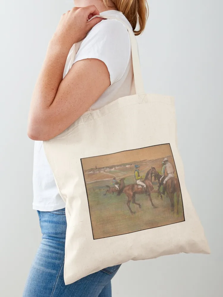 Women Bags Edgars - Race Horses, Edgar Degas Tote Bag