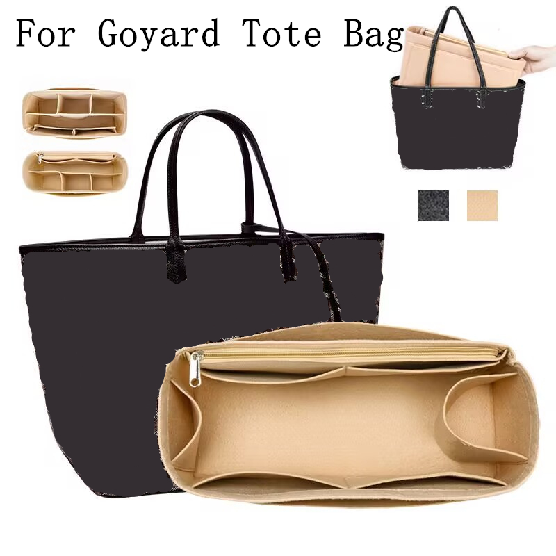Women Bags Goyard - Organizer Tas Portabel dari Bahan Felt