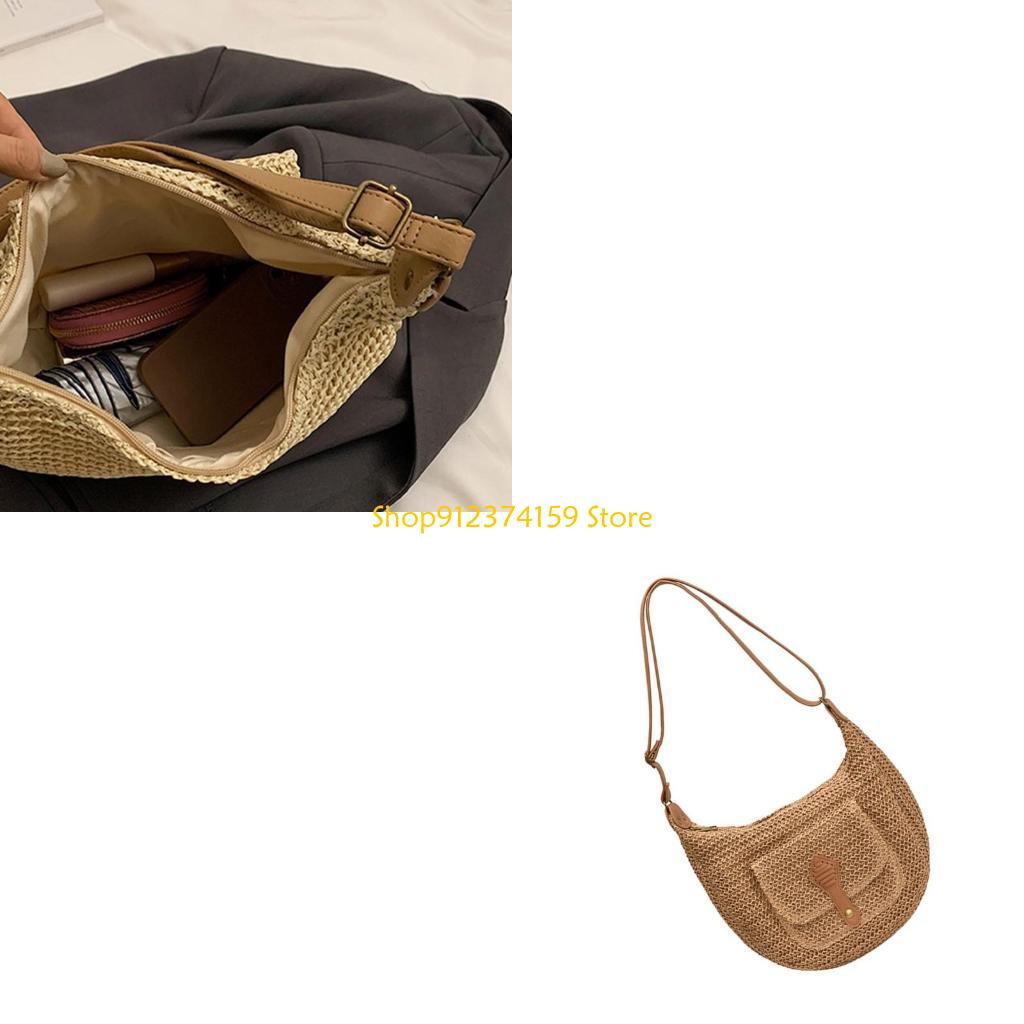 Women Bags Handmade - G5AE Tas Pantai Jerami Wanita Tas