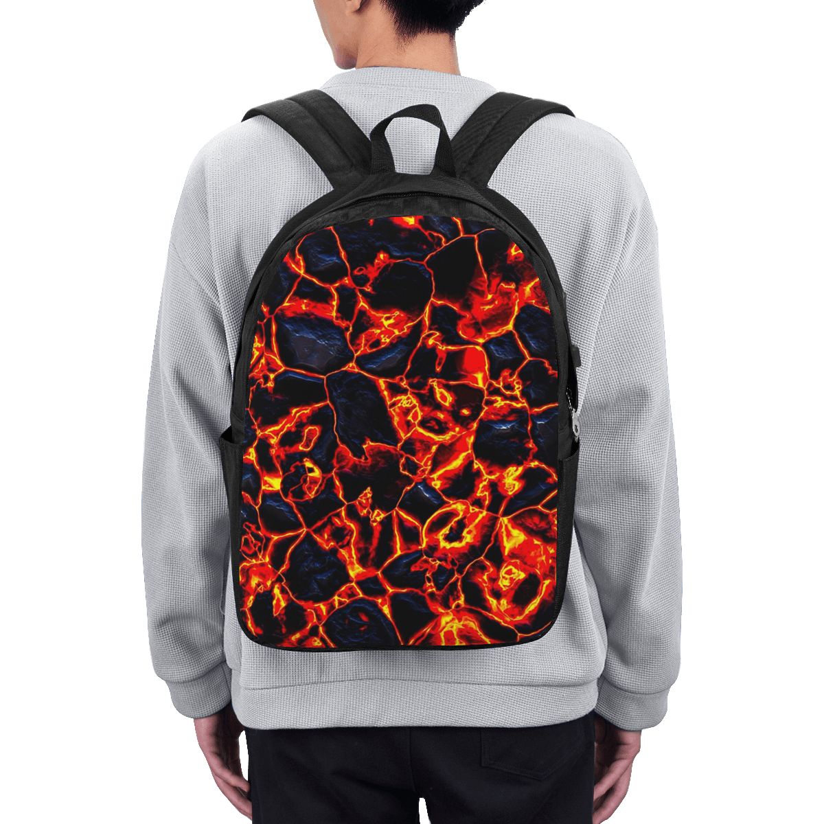 Women Bags Laptop - Tas Ransel Magma Volcano Lava Fire,