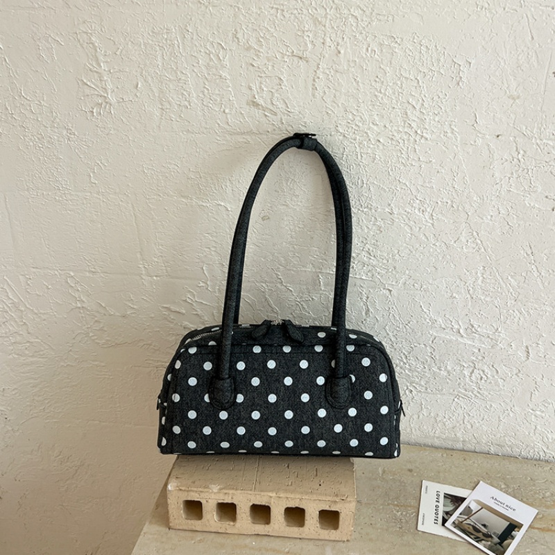 Women Bags New - Tas Selempang Mini Boston Polkadot Baru