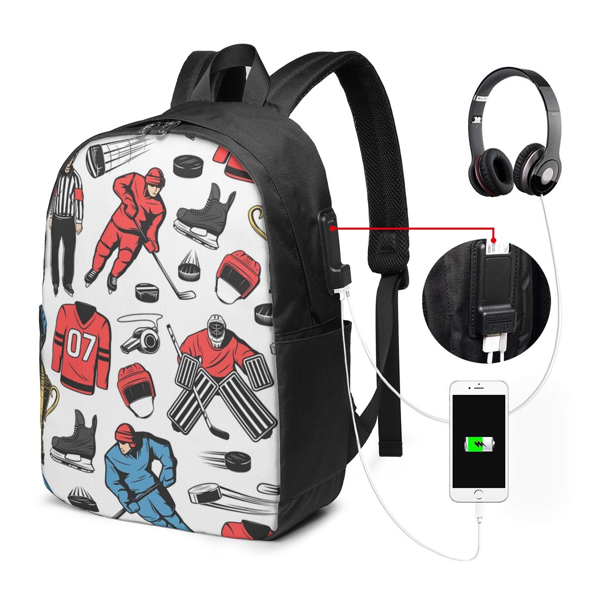 Women Bags Laptop - Tas Ransel Pemain Hoki Es di