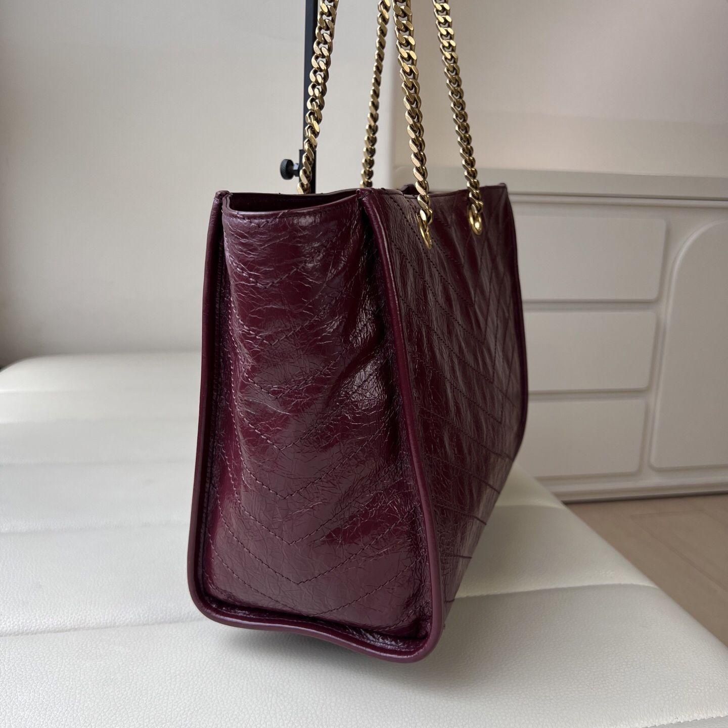 Women'S Work Bags Designer - Tas Tote Kulit Lilin Minyak Kerut