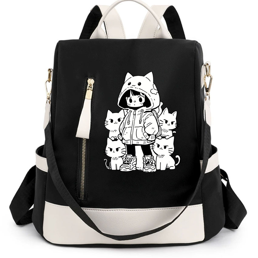 Women'S Work Bags Designer - Tas ransel wanita dengan penutup ritsleting,