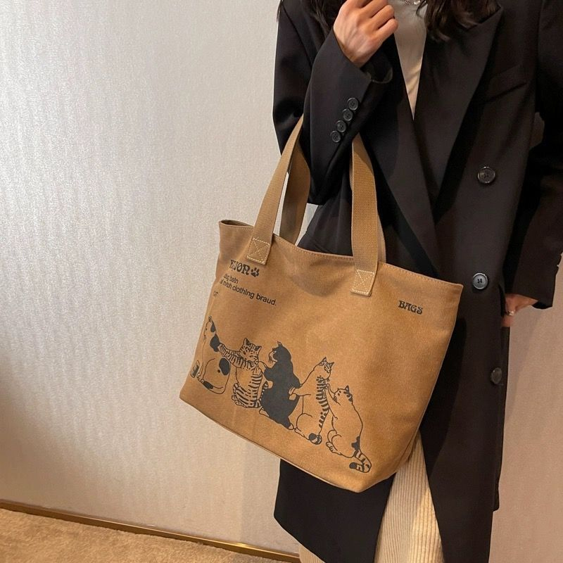 Women'S Work Bags Designer - Tas Tote Kanvas Wanita Modis, Tas