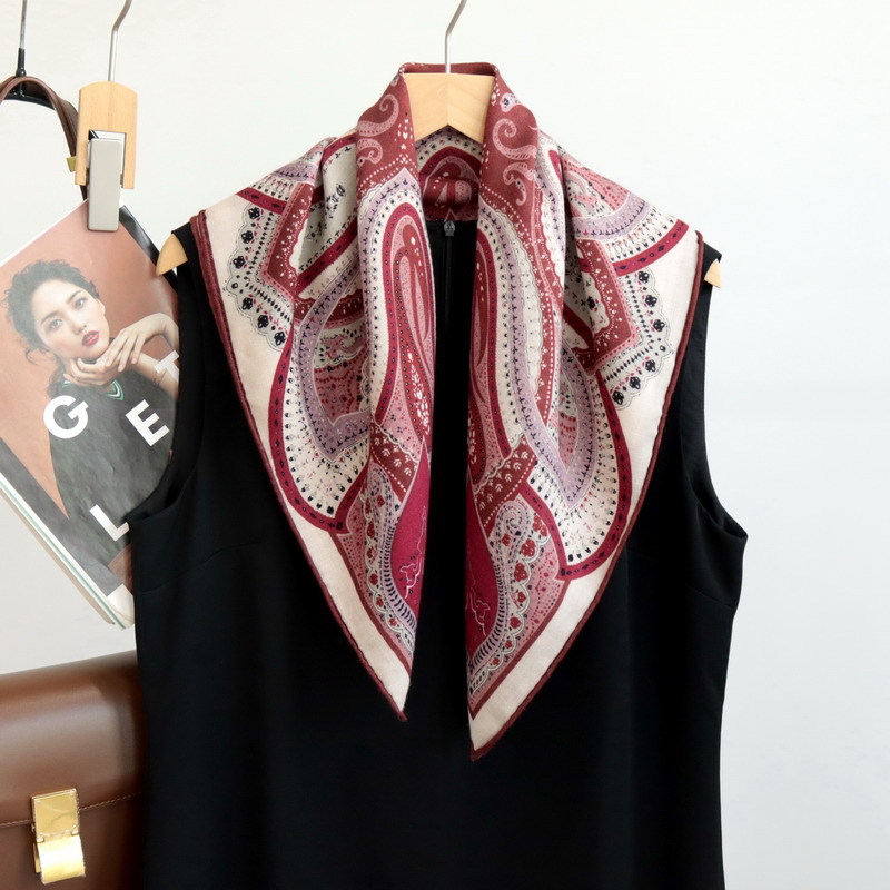 Women Bags Handmade - Syal Leher Kecil Paisley 65CM Syal