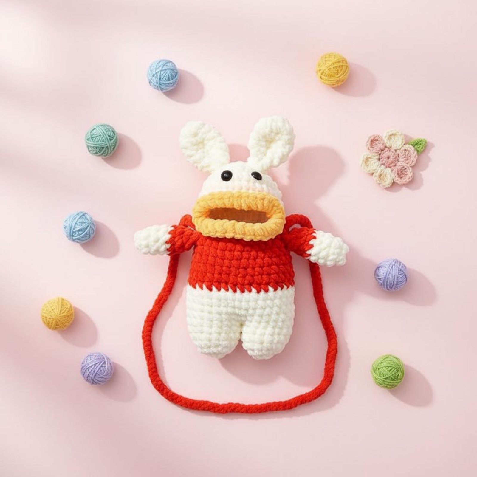 Women Bags Handmade - Tas Ponsel Katak Rajut Crochet Buatan