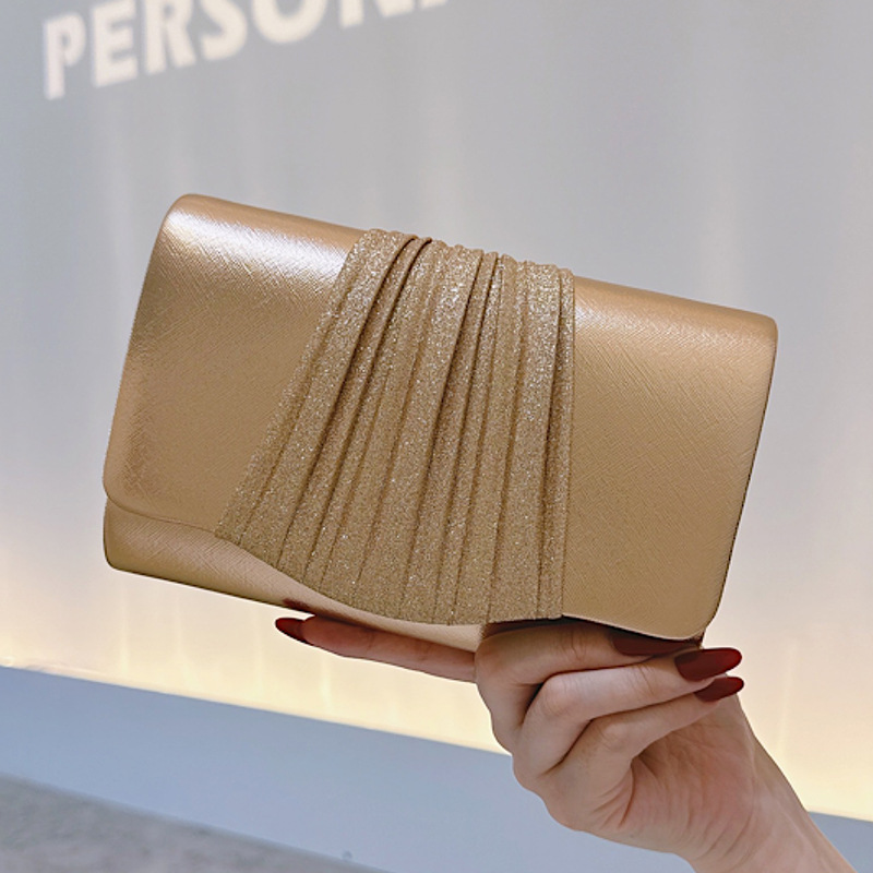 Women Bags Gold - Tas Clutch Malam Kecil Emas untuk