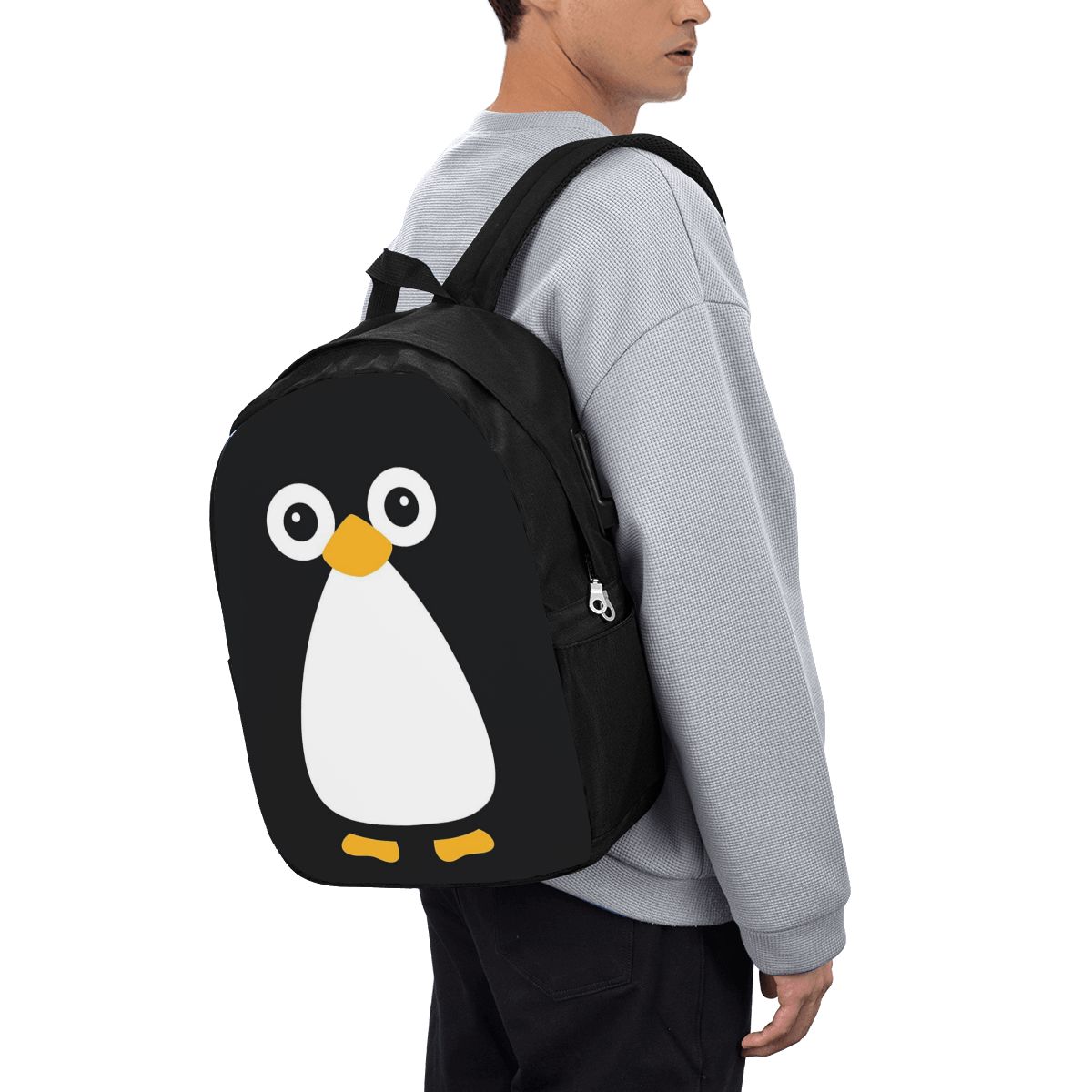 Women Bags Laptop - Tas Ransel Penguin Vektor Lucu Tas