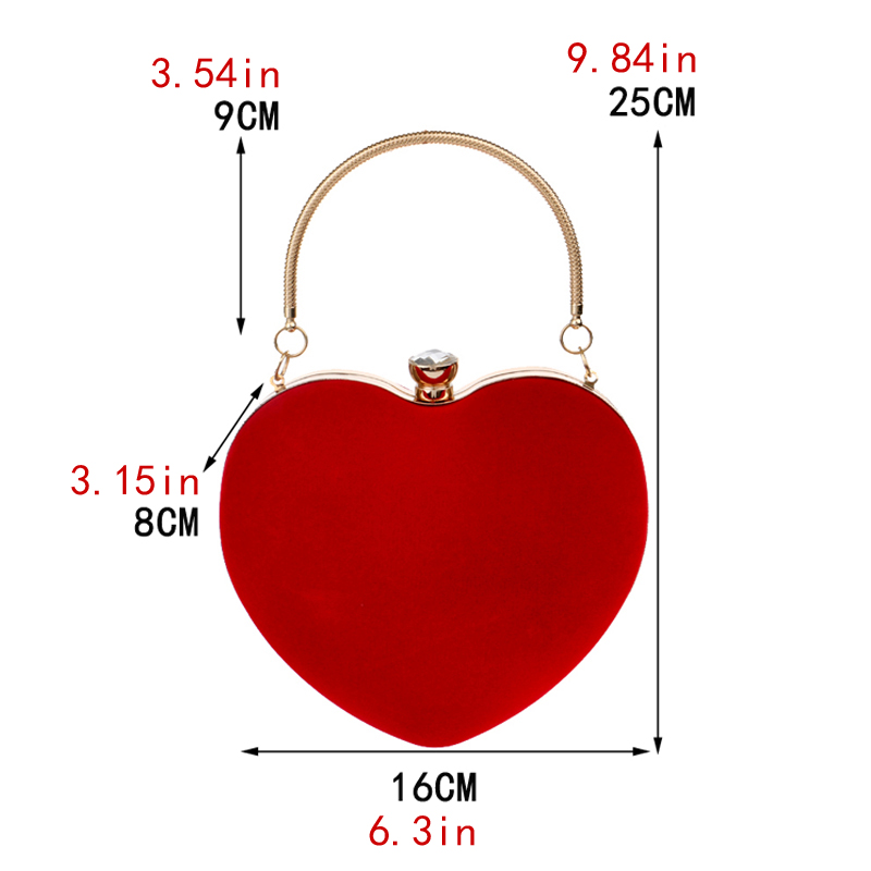 Tas tangan wanita desain hati  - Women Bags Gold ulasan dan harga