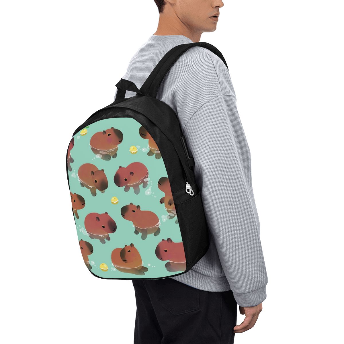 Tas Ransel Pola Hewan Capybara - Women Bags Laptop ulasan dan harga