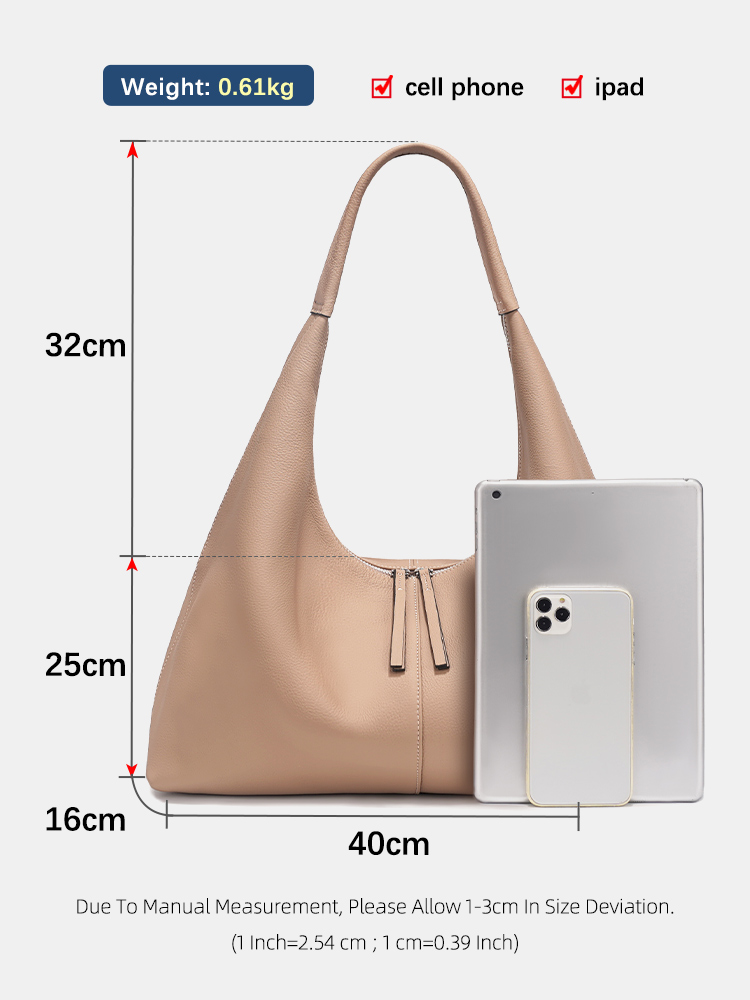 Tas Hobo Kulit Asli Wanita Zen - Women'S Work Bags Designer ulasan dan harga