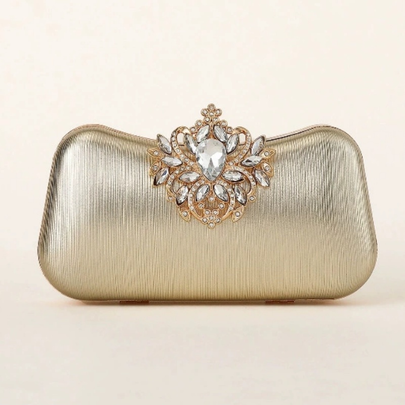 Tas Clutch Beludru Hijau Tua T - Women Bags Gold ulasan dan harga