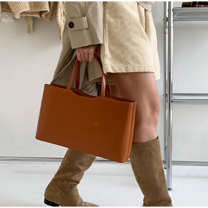 Tas Tangan Warna Solid Minimal - Women'S Work Bags Designer ulasan dan harga