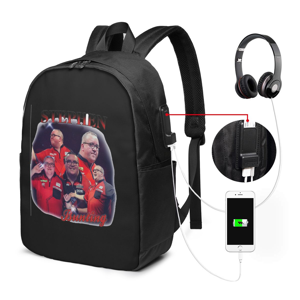 Stephen Bunting Bootleg Backpa - Women Bags Laptop ulasan dan harga