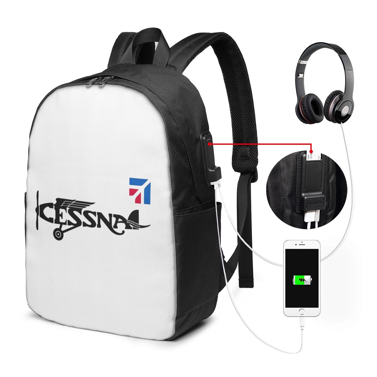Tas Ransel Logo Cessna Tas Not - Women Bags Laptop ulasan dan harga