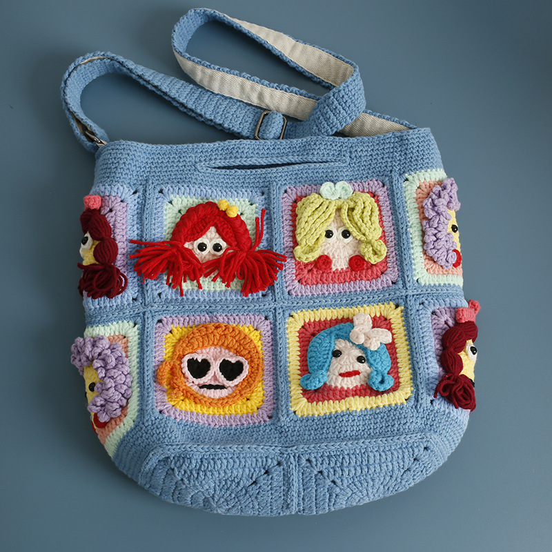 Tas Selempang Rajut Granny Squ - Women Bags Handmade ulasan dan harga