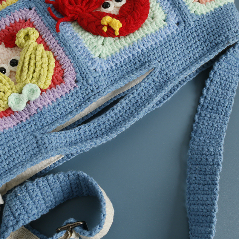 Tas Selempang Rajut Granny Squ - Women Bags Handmade ulasan dan harga