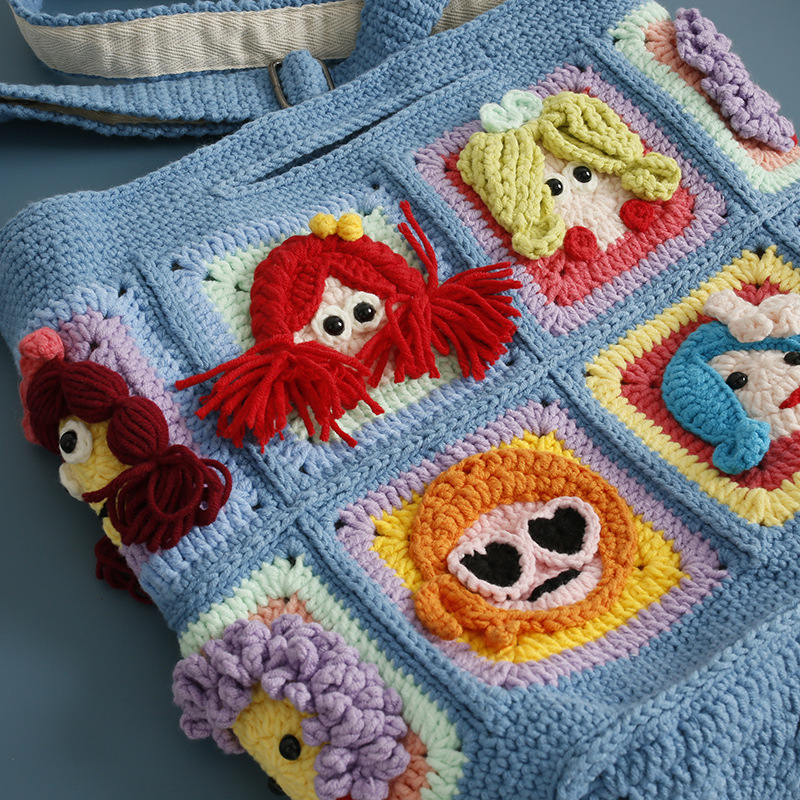 Tas Selempang Rajut Granny Squ - Women Bags Handmade ulasan dan harga