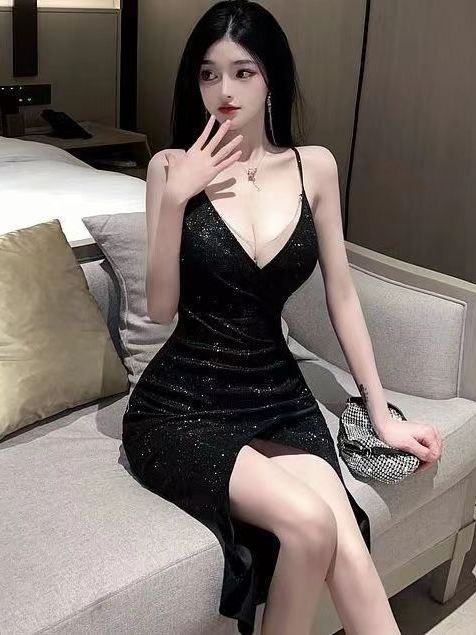 Gaun wanita seksi Deep V Suspe - Women'S Kangaroo Bags ulasan dan harga