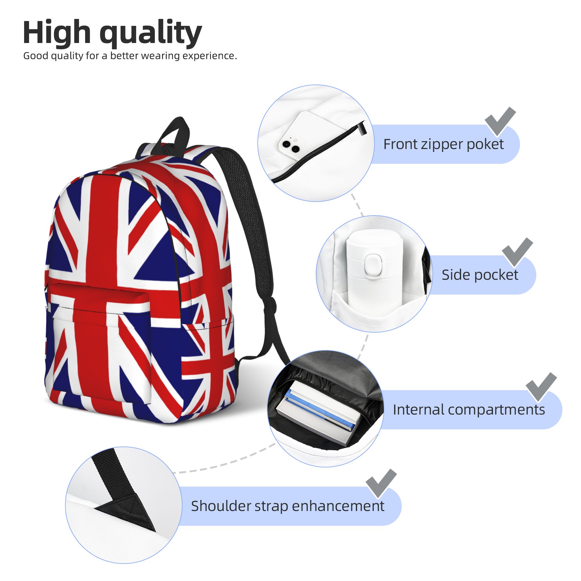 Tas Ransel Union Jack Bendera  - Women Bags In Uk ulasan dan harga