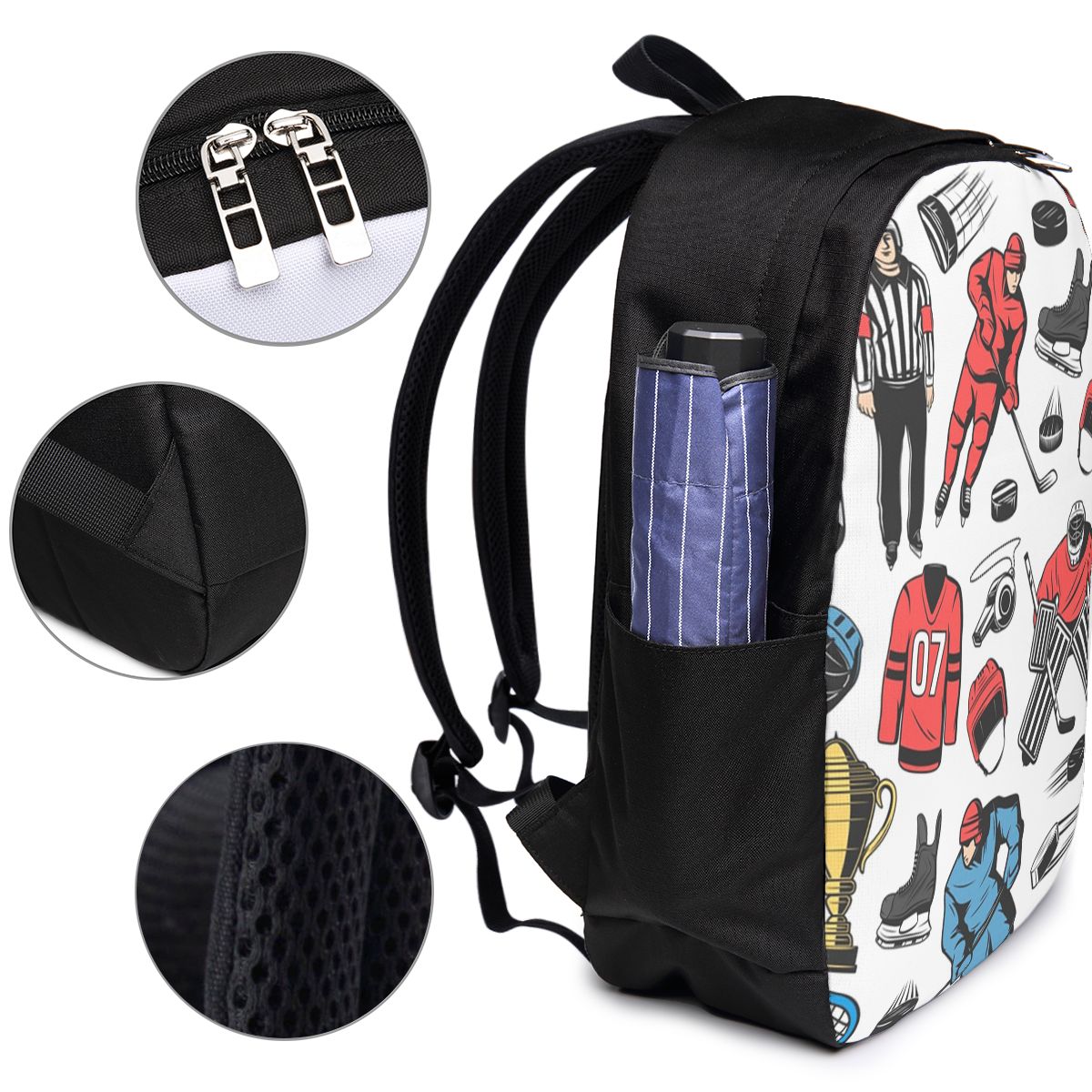 Tas Ransel Pemain Hoki Es di L - Women Bags Laptop ulasan dan harga