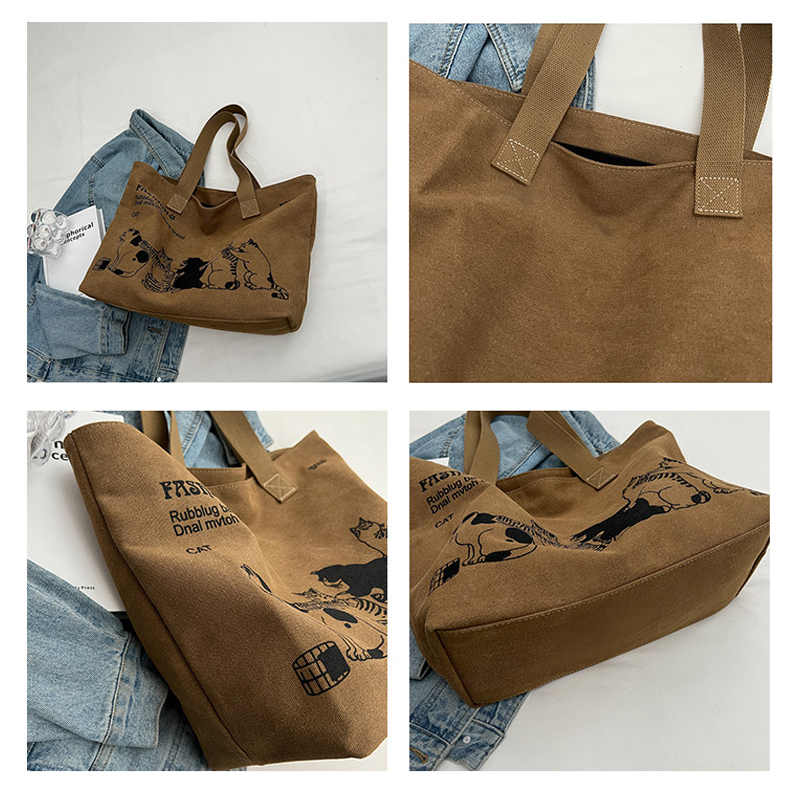 Tas Tote Kanvas Wanita Modis,  - Women'S Work Bags Designer ulasan dan harga
