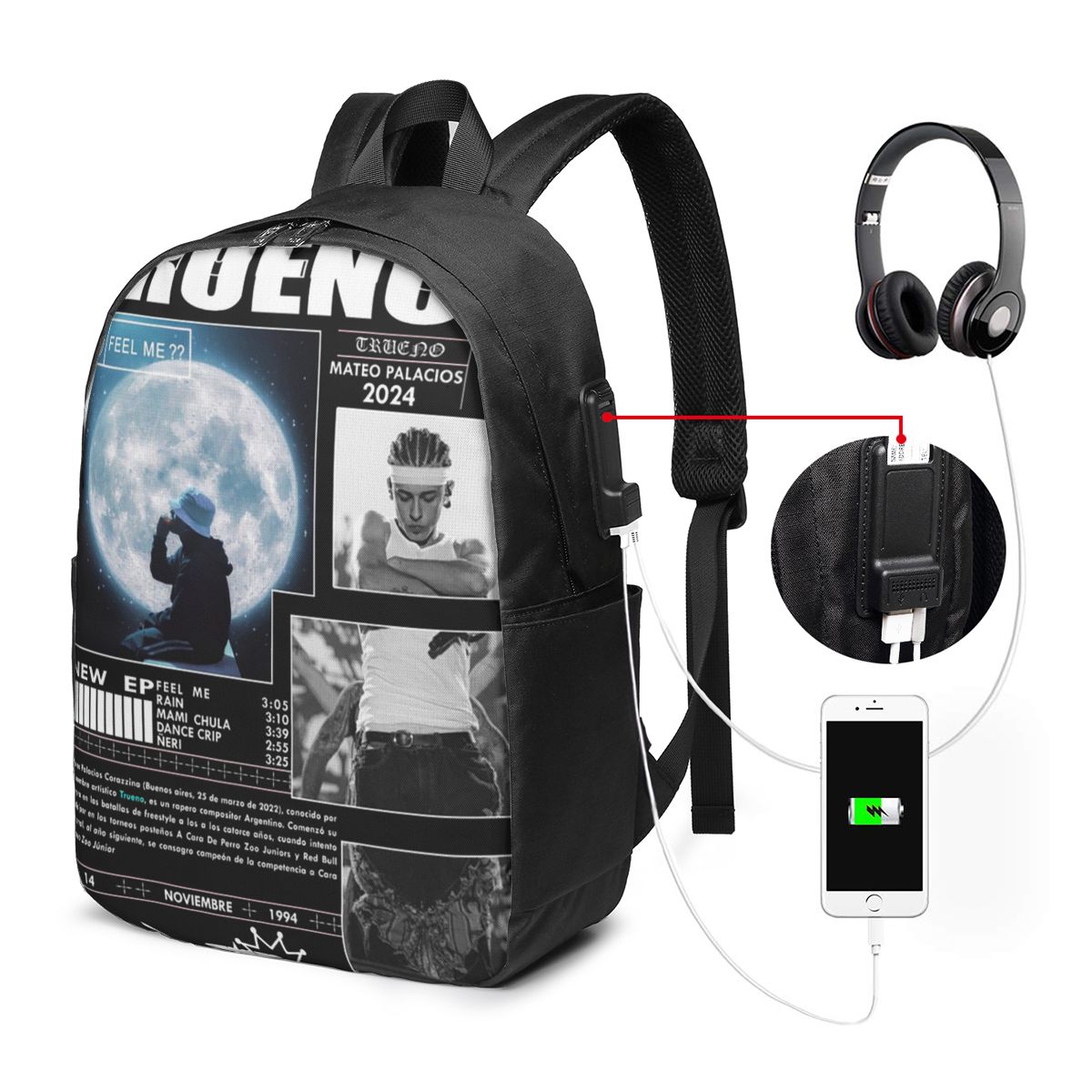 Tas Ransel Hip Hop Rapper True - Women Bags Laptop ulasan dan harga