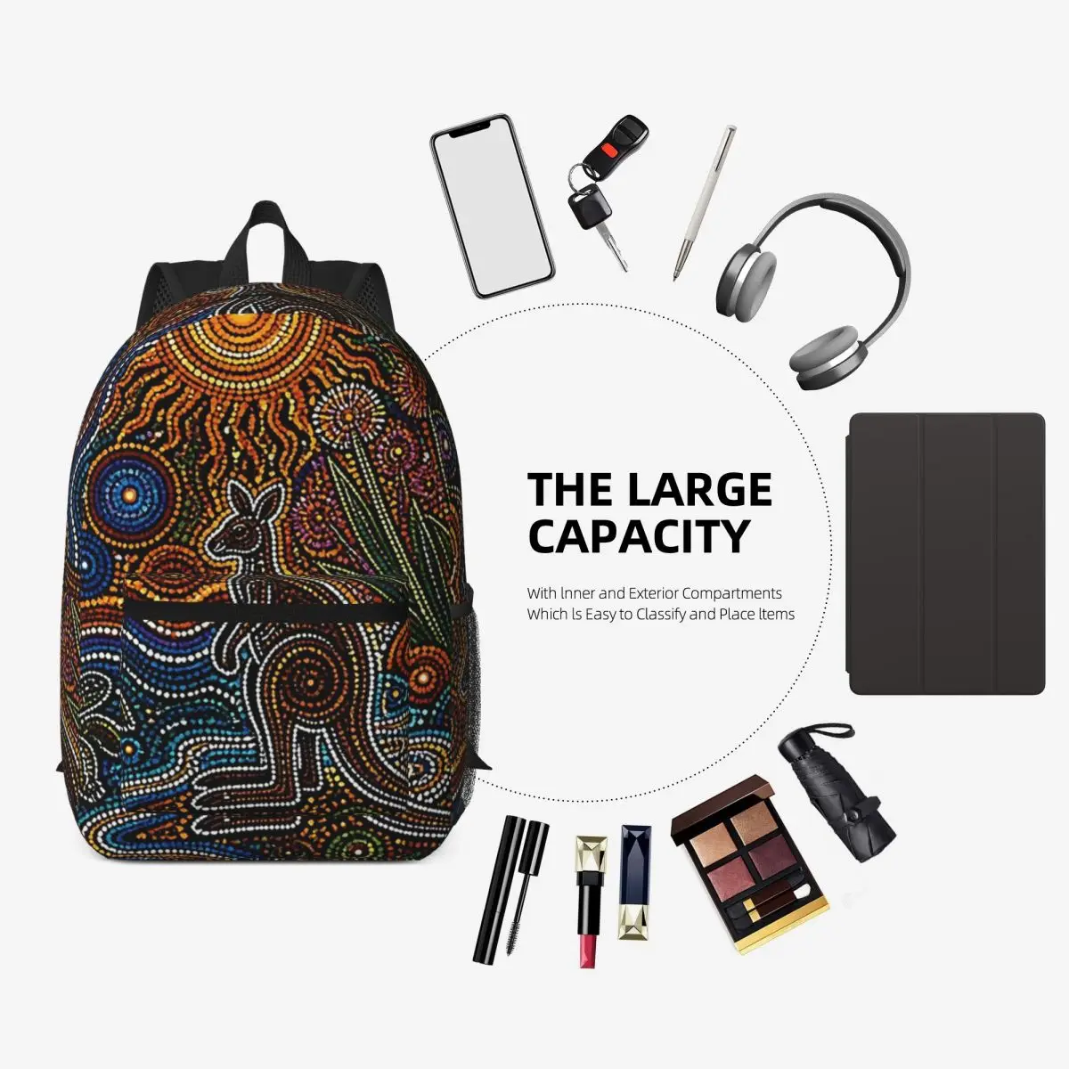 Aboriginal Kangaroo Abstract A - Women'S Kangaroo Bags ulasan dan harga