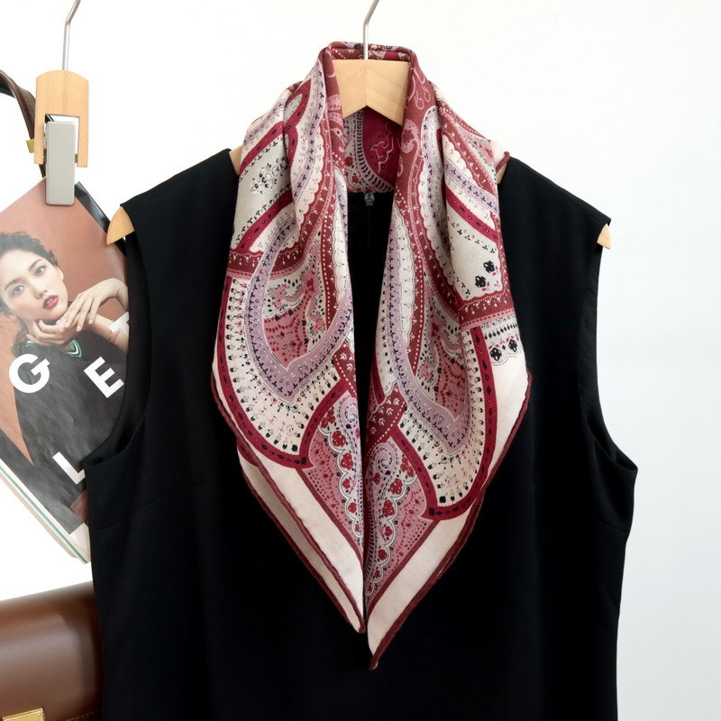 Syal Leher Kecil Paisley 65CM  - Women Bags Handmade ulasan dan harga