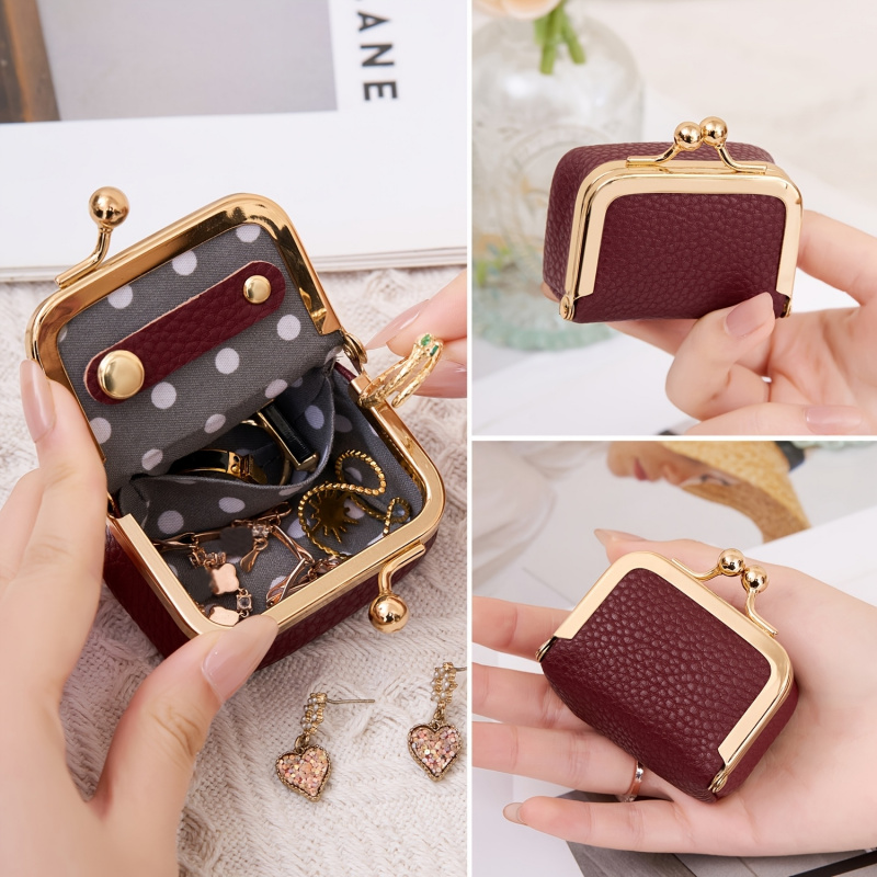 Dompet Koin Kulit Mini – denga - Women Bags Gold ulasan dan harga