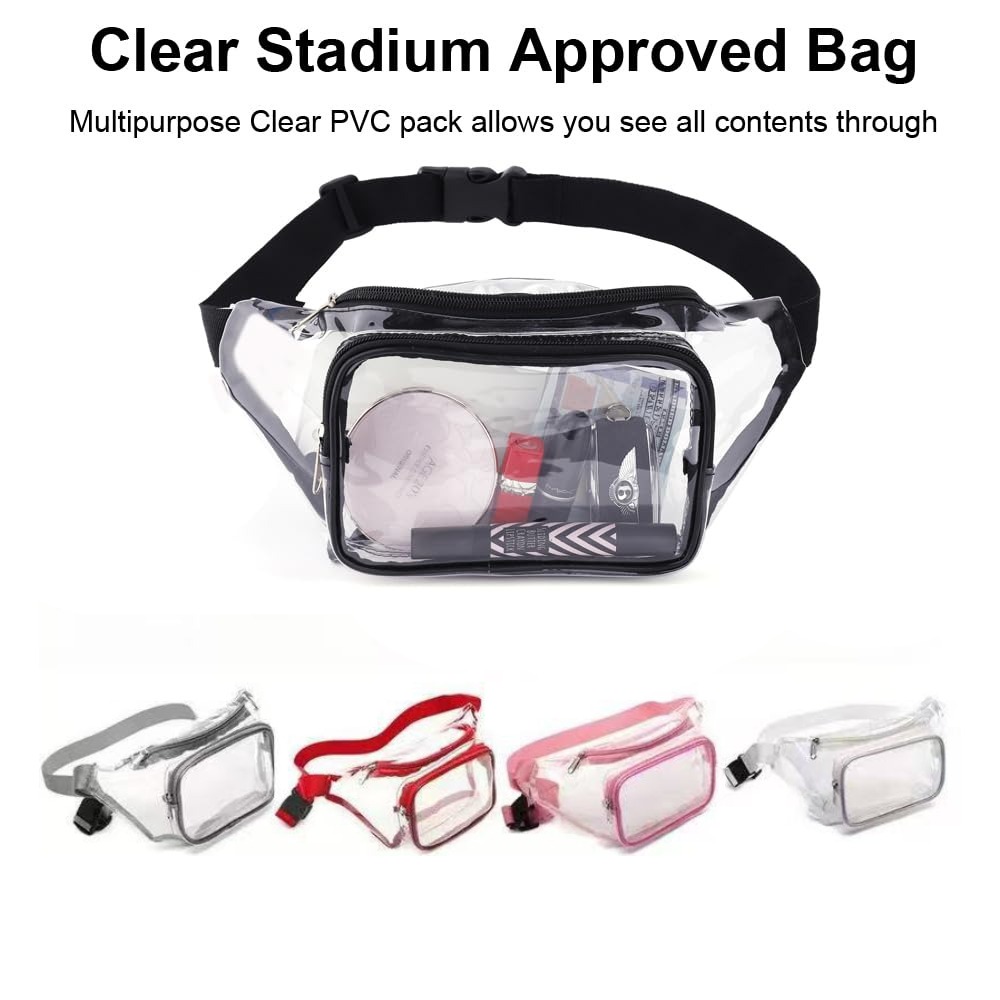 Tas Pinggang Transparan PVC Mu - Women Bags Waterproof ulasan dan harga