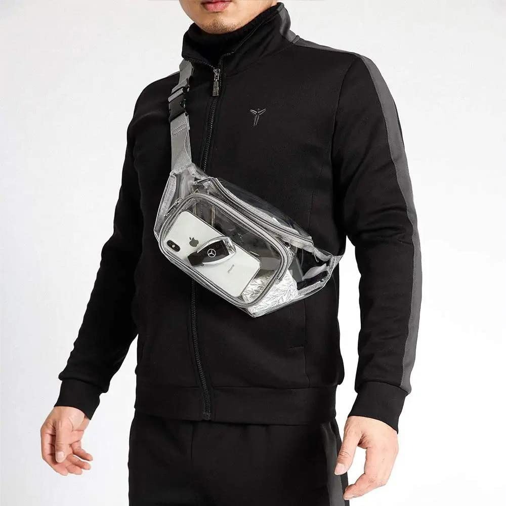 Tas Pinggang Transparan PVC Mu - Women Bags Waterproof ulasan dan harga