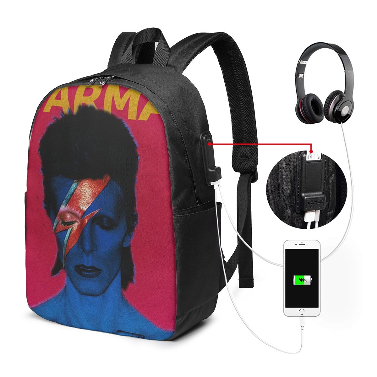 Davids Bowied Backpack Travel  - Women Bags Laptop ulasan dan harga