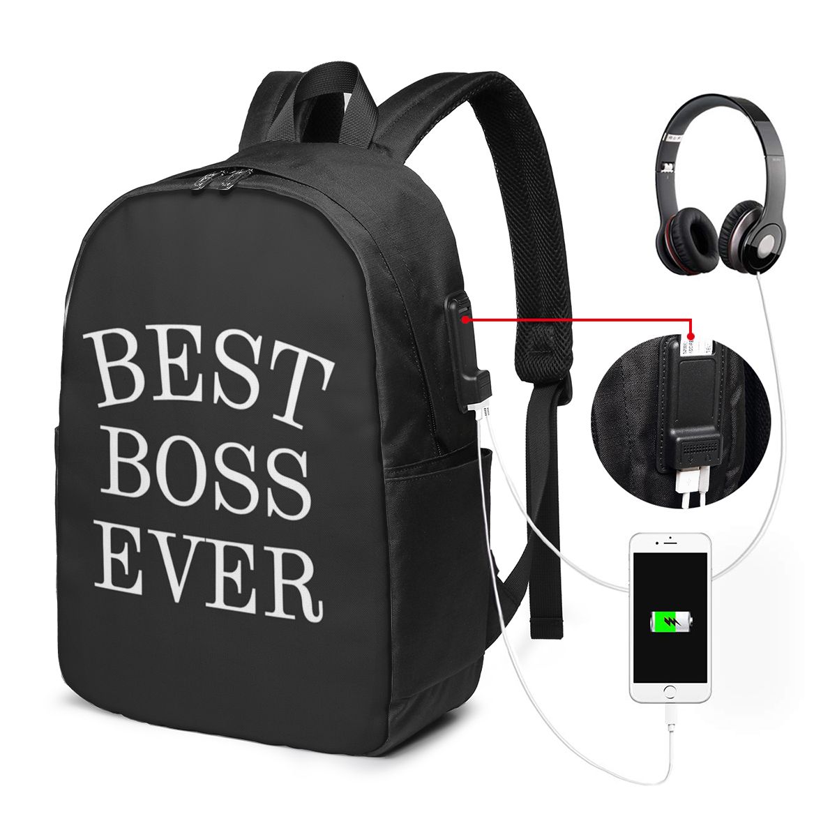 Tas Ransel Lady Best Boss Ever - Women Bags Laptop ulasan dan harga