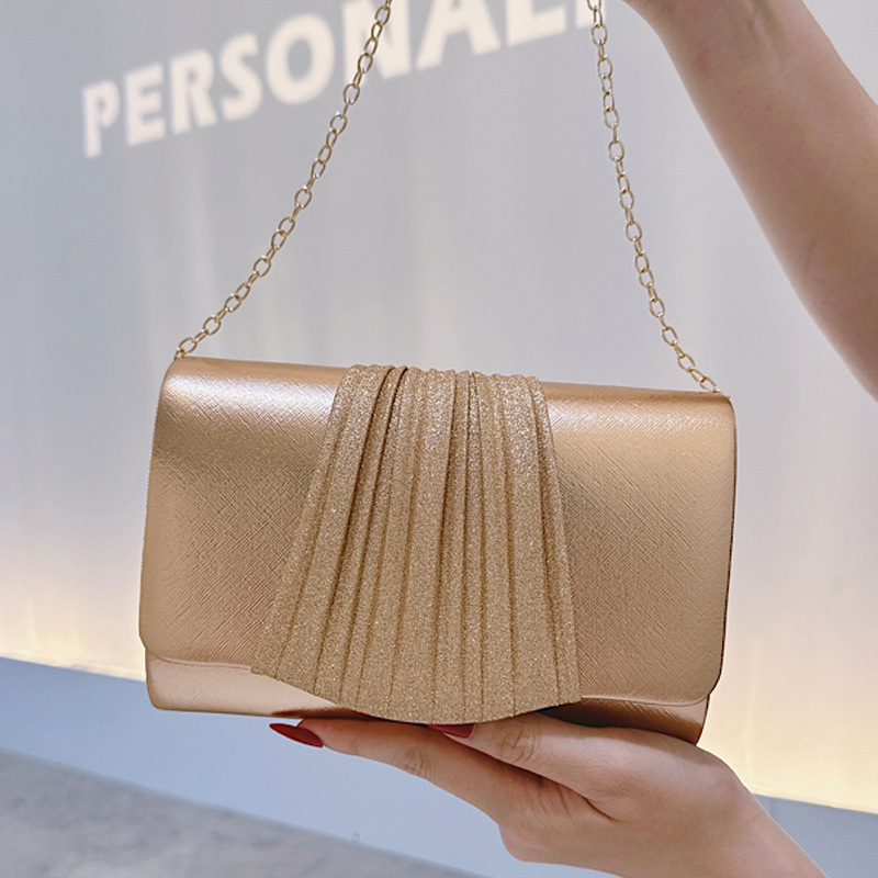 Tas Clutch Malam Kecil Emas un - Women Bags Gold ulasan dan harga