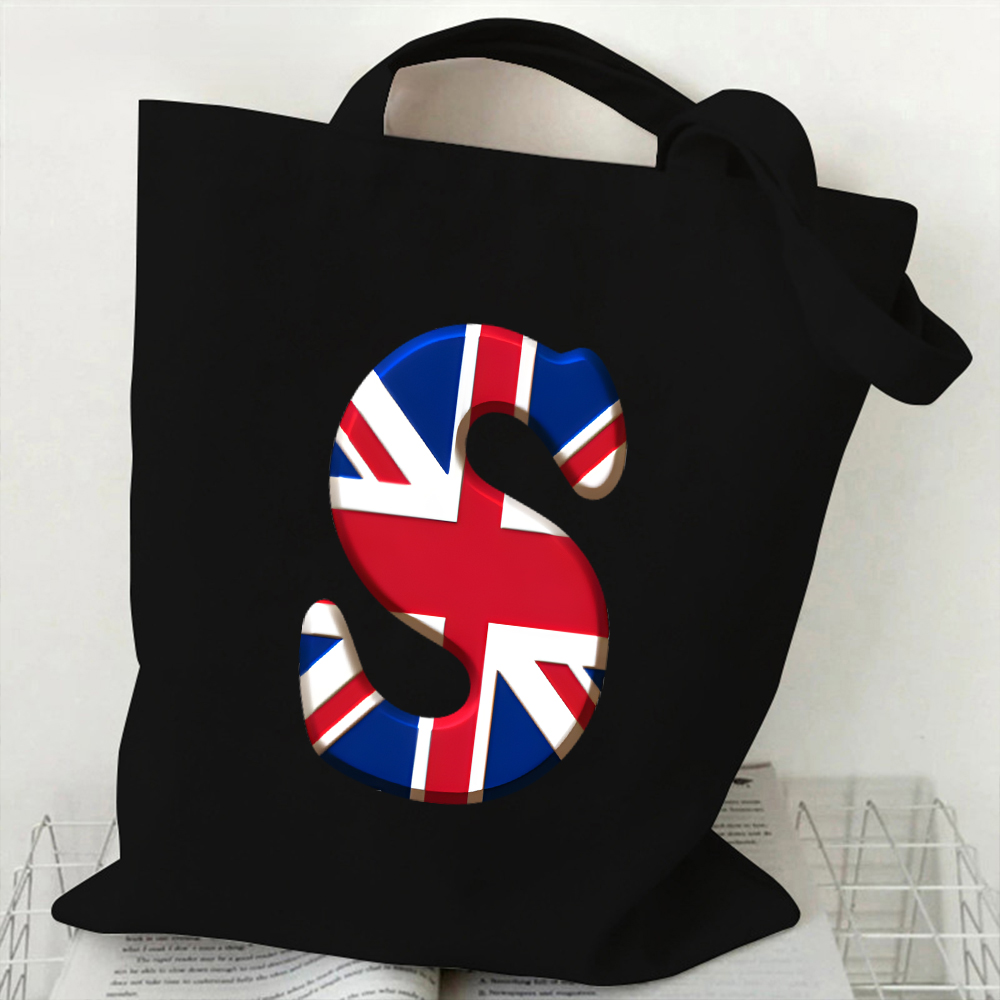 Tas Tote Kanvas 26 Huruf A-Z u - Women Bags In Uk ulasan dan harga