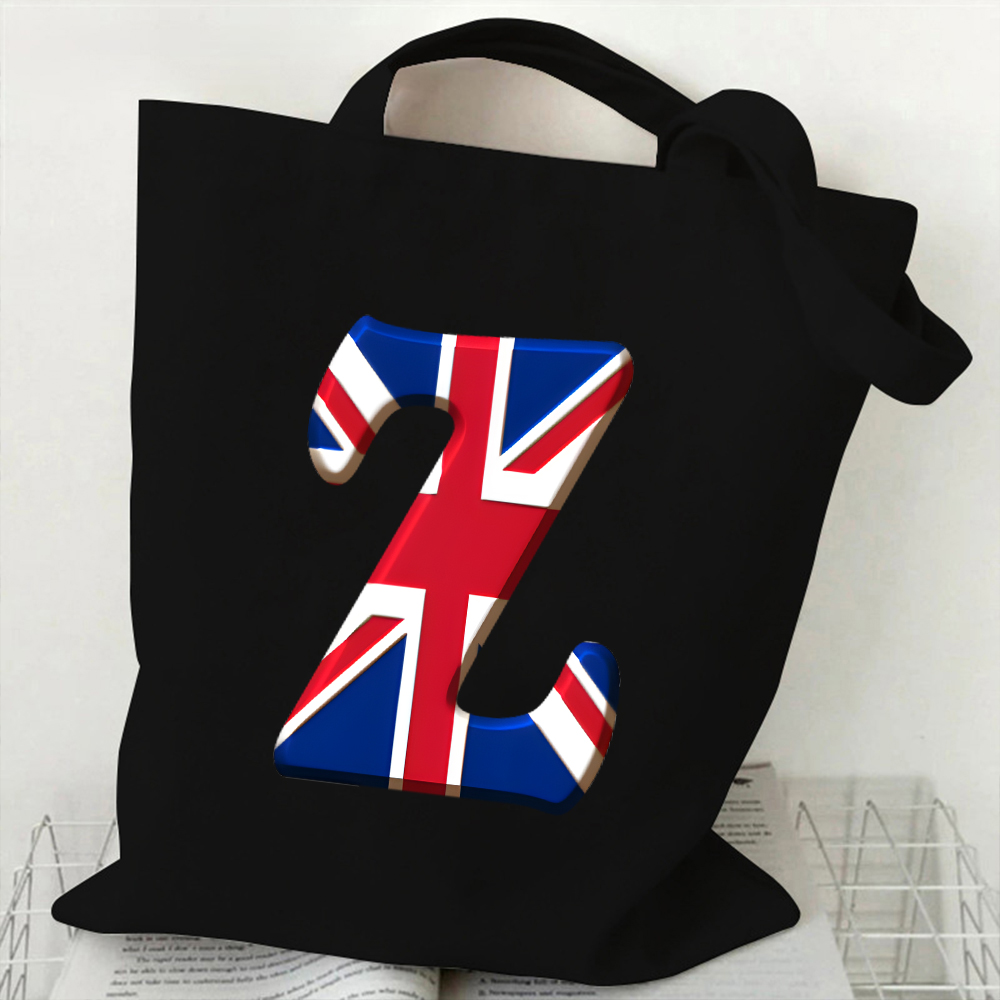 Tas Tote Kanvas 26 Huruf A-Z u - Women Bags In Uk ulasan dan harga